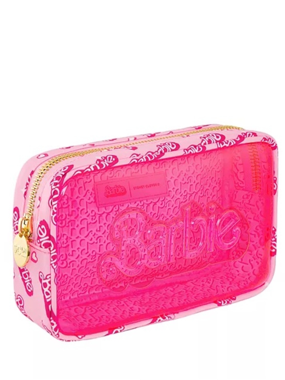 Stoney Clover Lane x Barbie the Movie Pink Clear Front Small Pouch